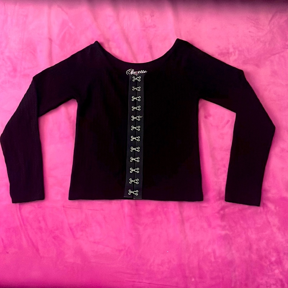 Suzette, hook and eye top